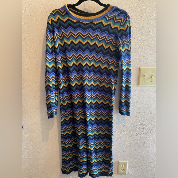 ModCloth Knit Chevron Dress L - Picture 8 of 12